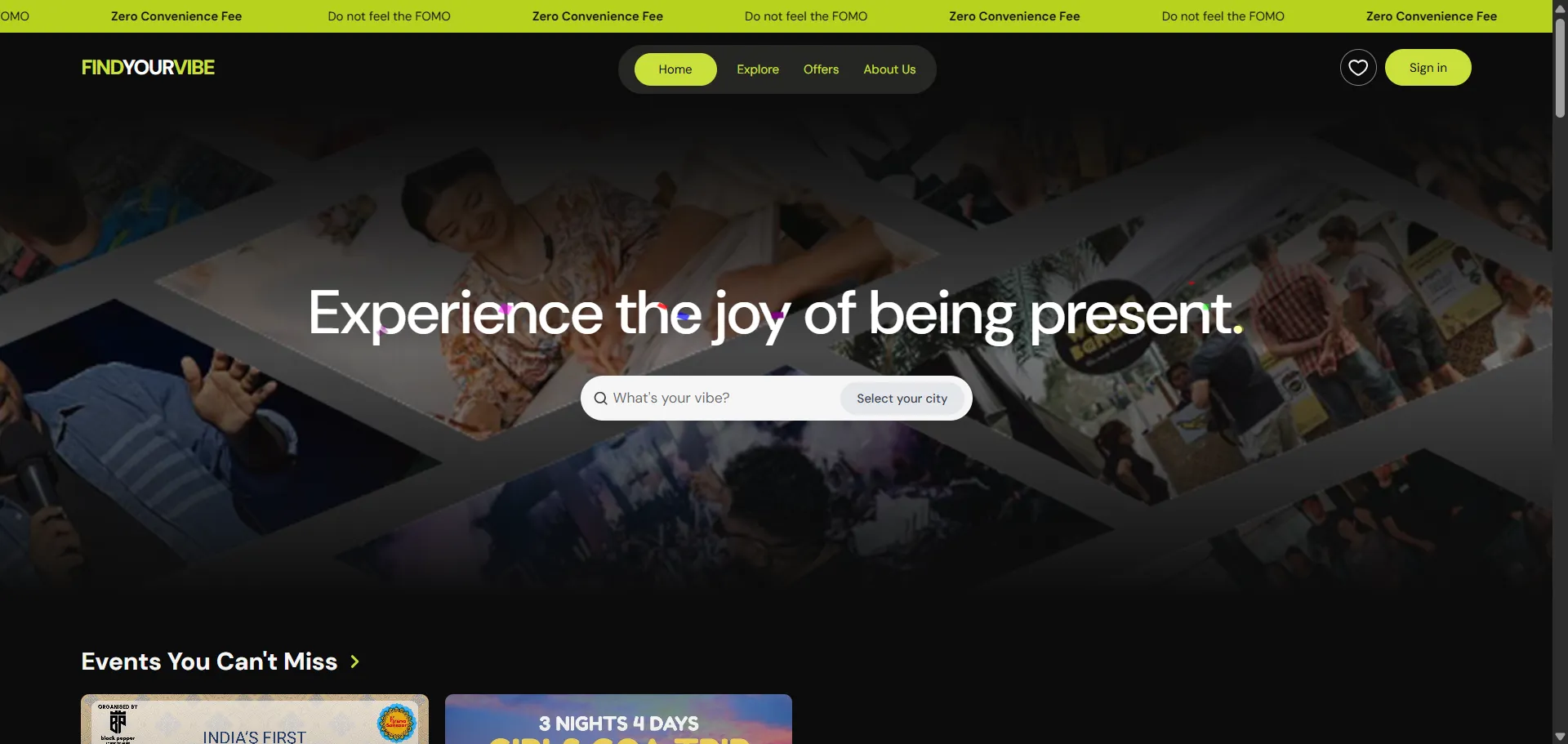 FindYourVibe screenshot